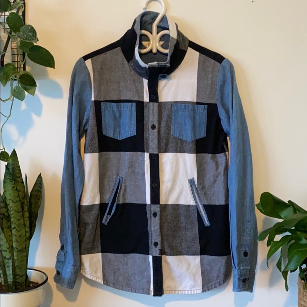 Nikita plaid and denim shirt
